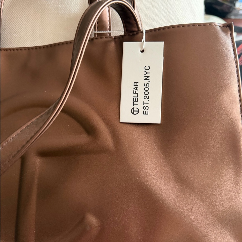Telfar Chocolate Brown Tote Bag - Picture 3 of 3